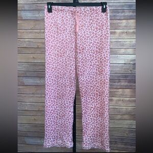 Style 5 Leopard Print Pink Lounge Pants - Size Large